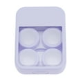 thumbnail image 1 of Unique Bargains 1 Set Contact Lens Case Simple Rectangular Lens Storage Case Purple, 1 of 5