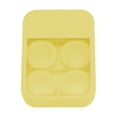thumbnail image 1 of Unique Bargains 1 Set Contact Lens Case Simple Rectangular Lens Storage Case Yellow, 1 of 5
