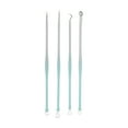 thumbnail image 1 of Unique Bargains 1 Set Convenient Full Moon Pimple Extractor Kit Green Silver Tone, 1 of 7