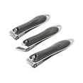 thumbnail image 1 of Unique Bargains 1 Set Convenient Nail Clippers Set Toenail Clippers Black Silver, 1 of 7