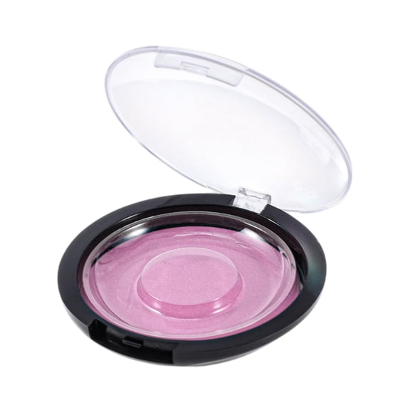Unique Bargains 1 Set Convenient Round Eyelash Storage Case Pink Acrylic