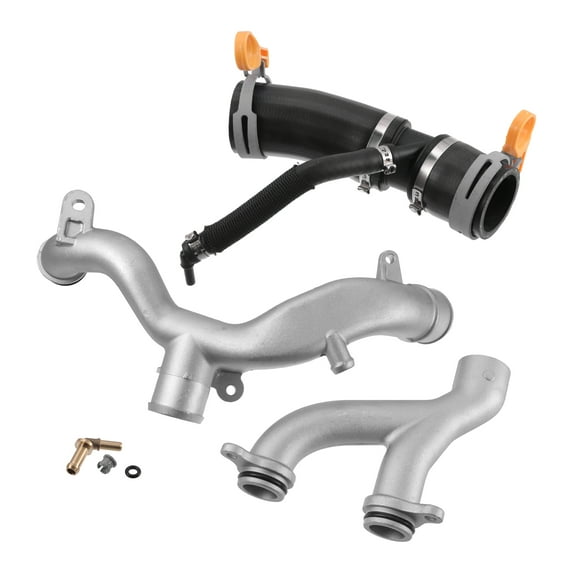 Unique Bargains 1 Set Coolant Pipe Water Outlet Set for Land Rover for Range Rover Sport Discovery NO.LR090630/LR092992