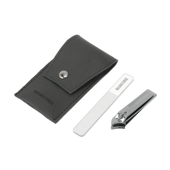 Unique Bargains 1 Set Curved Pattern Nail Clippers Toenail Clippers Silver Tone