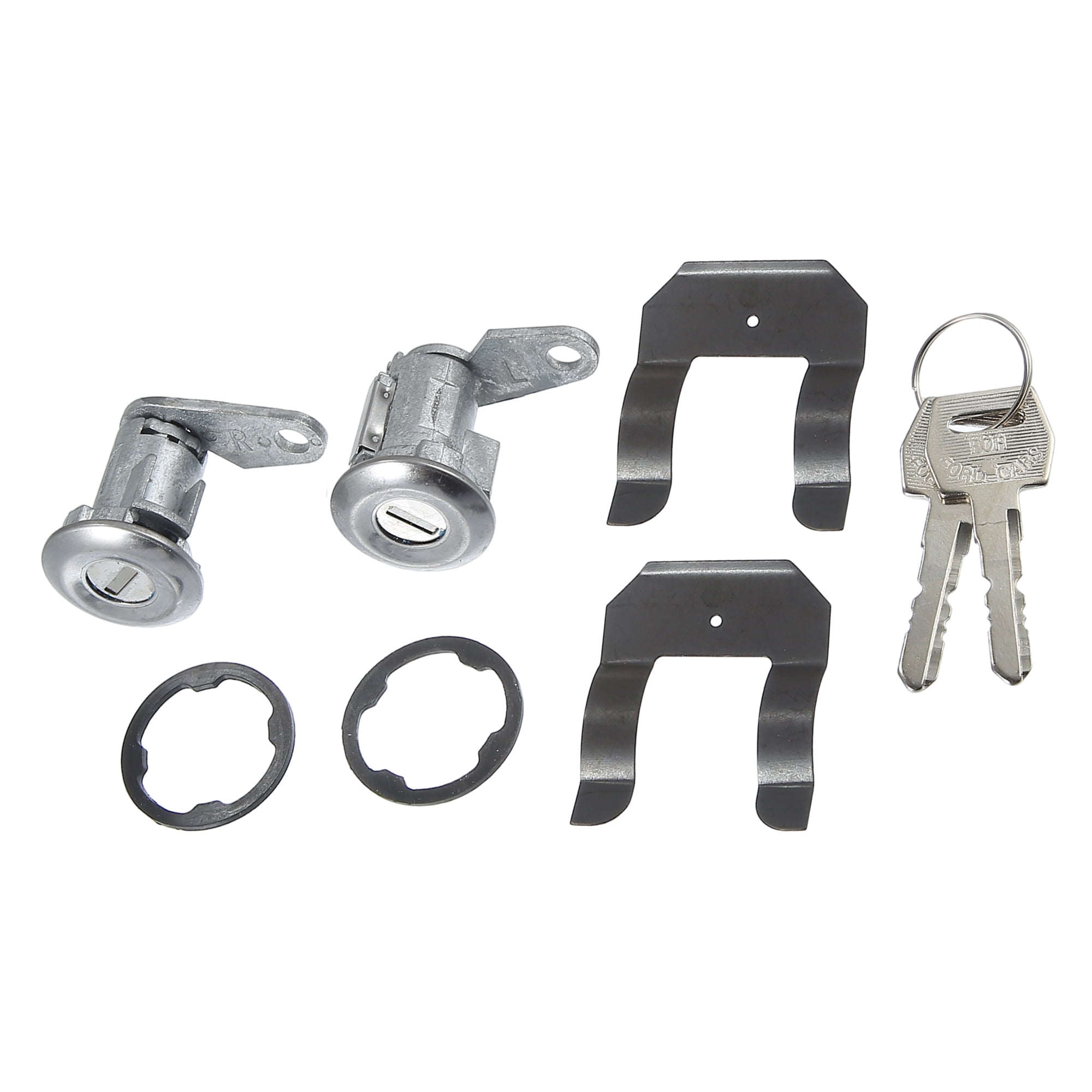 Unique Bargains 1 Set DL15500 Car Door Lock Cylinder W/Keys for Ford F100 1965-1979 for Ford for Mustang 1967-1980