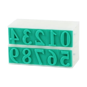 Unique Bargains 1 Set Detachable Plastic Digits Number Stamps 0-9 Combination Set