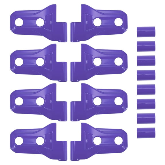 Unique Bargains 1 Set Door Handle Hinge Cover Trim for Jeep Wrangler JL JLU 2018-2023 for Jeep Gladiator JT 2020-2023 Exterior Door Hinge Cover Trim Sticker Decal ABS Purple