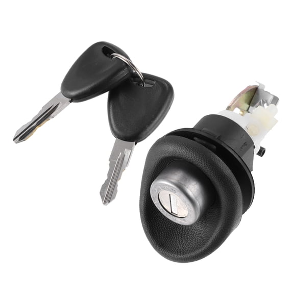 Unique Bargains 1 Set Door Lock Cylinder with Keys for Logan Twingo Car Door Lock Ignition Lock Cylinder Key 6001551102