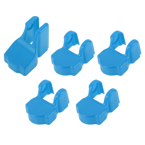 Unique Bargains 1 Set Door Tailgate Stopper Limited Buckle Protector Trim Cover for Jeep Wrangler JL JLU 2018-2024 for Jeep Gladiator JT 2020-2024 Door Limiting Cover Trim ABS Light Blue