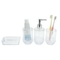 thumbnail image 1 of Unique Bargains 1 Set Durable Bathroom Accessories Set for Bathroom Vanities Transparent PS, 1 of 4