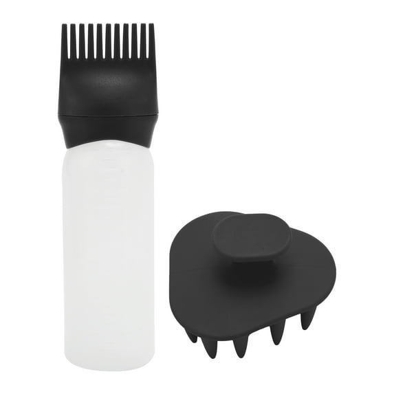 Unique Bargains 1 Set Durable Hair Shampoo Brush for Head Massage 3.15"x3.15" Black White