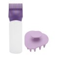 thumbnail image 1 of Unique Bargains 1 Set Durable Hair Shampoo Brush for Head Massage 3.15"x3.15" Purple White, 1 of 6