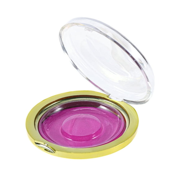 Unique Bargains 1 Set Durable Round Eyelash Storage Case Rose Red Acrylic