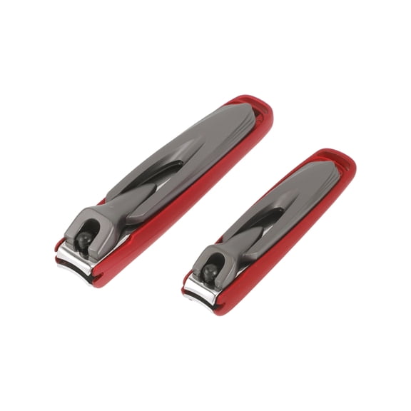 Unique Bargains 1 Set Durable Splash-proof Nail Clippers Toenail Clippers Red Gray