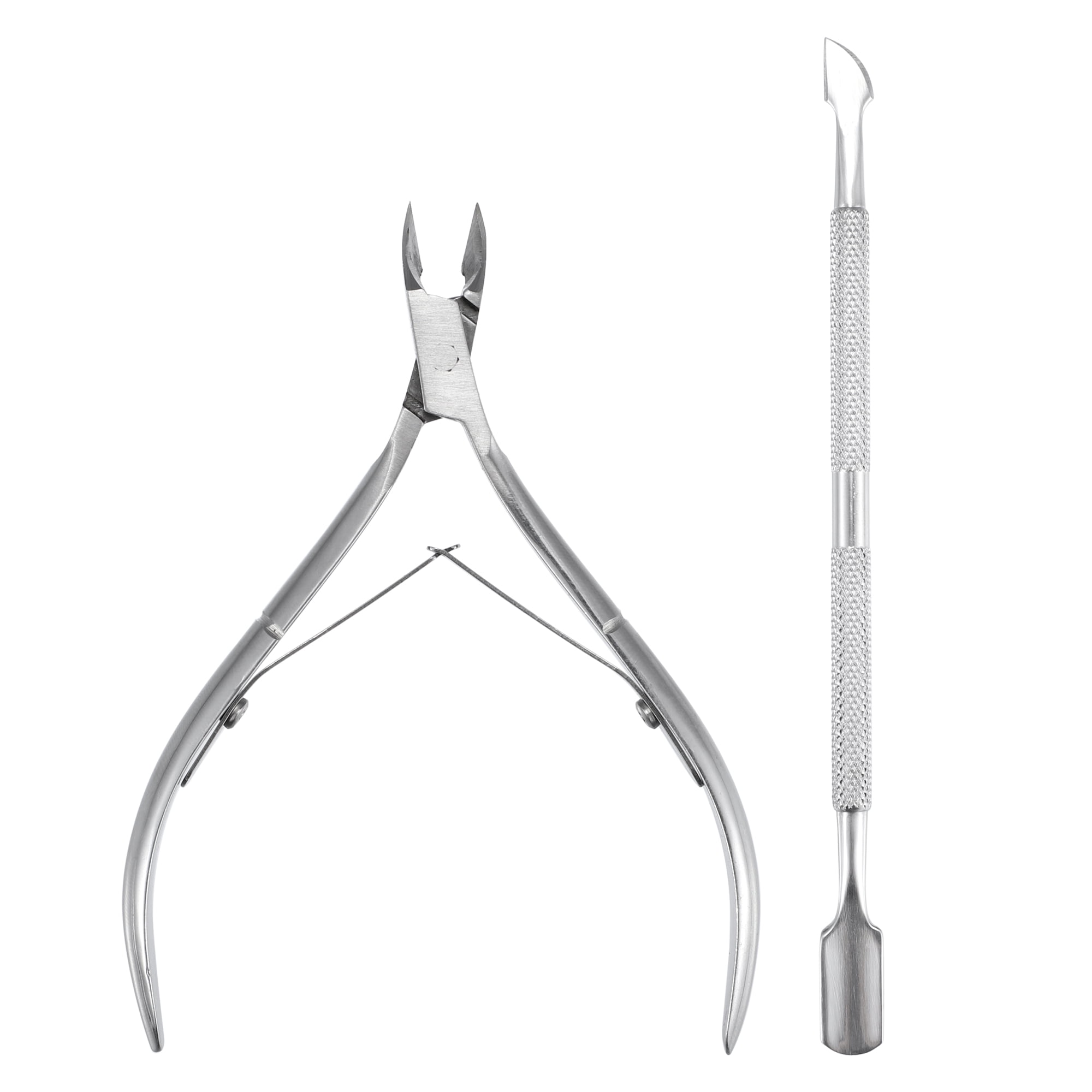 Unique Bargains 1 Set Easy Grip Toe Nail Clippers for Thick Nail Silver Tone Steel