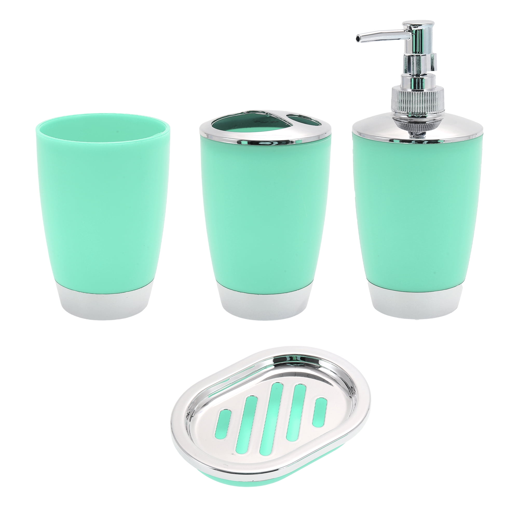 Unique Bargains 1 Set Elegant Soap Pump Dispenser Toothbrush