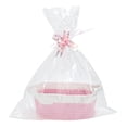 thumbnail image 1 of Unique Bargains 1 Set Empty Gift Decorative Basket Durable Woven Decorative Coiled Rope Basket 12"x8"x5" Pink White, 1 of 6