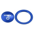 thumbnail image 1 of Unique Bargains 1 Set Engine Start Stop Button Cover Stop Start Switch Sticker for Toyota Aluminum Alloy Blue, 1 of 6