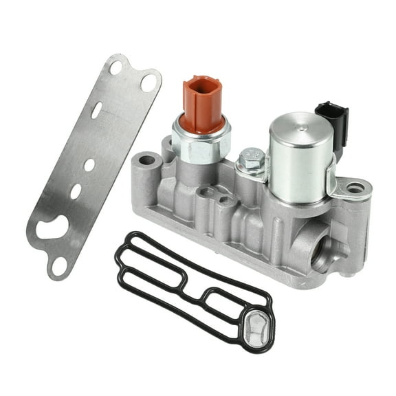 Unique Bargains 1 Set Engine Variable Timing Solenoid Front Spool Valve Solenoid Assembly with Gasket for Honda Pilot
