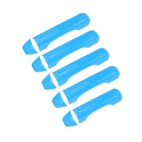 Unique Bargains 1 Set Exterior Door Handle Covers Tailgate Door Handle Cover for Jeep Wrangler JL JLU 2018-2022 for Jeep Gladiator JT 2020-2021 Car Door Handle Protector ABS Light Blue