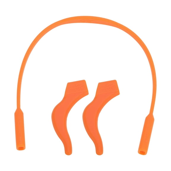 Unique Bargains 1 Set Eyeglass Temple Tips Ear Hook Lanyard Pattern Anti-slip Ear Hooks Orange