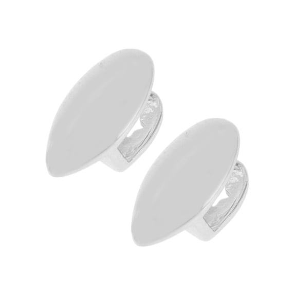Unique Bargains 1 Set Fake Teeth Grills Fashion Double Fangs for Hip Hop Gift Silver Tone