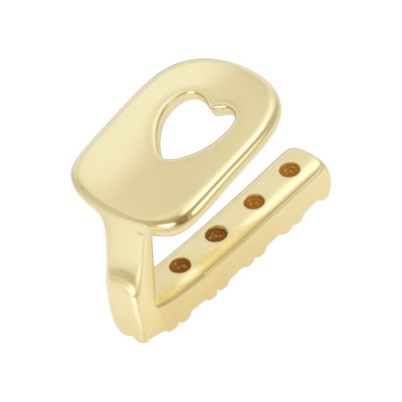Unique Bargains 1 Set Fake Teeth Grills Fashion Zircon Single Strip for Hip Hop Gift Gold Tone