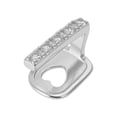 thumbnail image 1 of Unique Bargains 1 Set Fake Teeth Grills Fashion Zircon Single Strip for Hip Hop Gift Silver Tone, 1 of 6