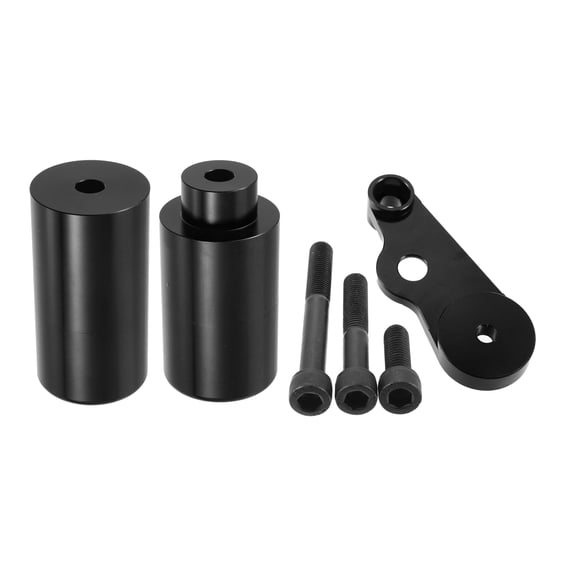 Unique Bargains 1 Set Frame Sliders Fairing Guard Crash Protector for Suzuki GSX-R 600 2006-2009 Black