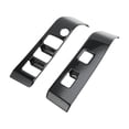 thumbnail image 1 of Unique Bargains 1 Set Front Door Window Switch Panel Cover Trim for Toyota Tacoma 2016-2023 Master Power Window Switch Cover Trim Carbon Fiber Pattern ABS Black, 1 of 6