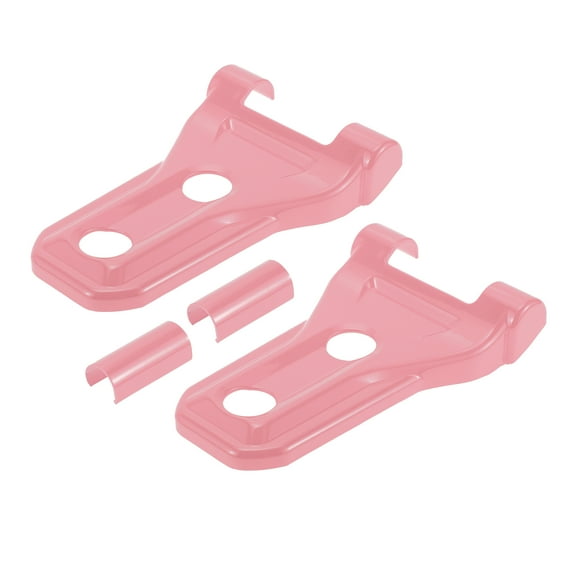 Unique Bargains 1 Set Front Engine Hood Hinge Cover Trim for Jeep Wrangler JL JLU 18-24 for Jeep Gladiator JT Exterior Engine Hinge Cover Trim Sticker Decal ABS Pink