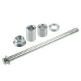 thumbnail image 1 of Unique Bargains 1 Set Front Rear Axle with Bushing and Screw Bolt M12 200mm Dirt Bike Scooter ATV Wheel Axle Silver Tone, 1 of 6