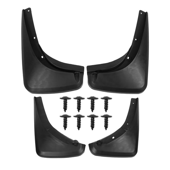 Unique Bargains 1 Set Front Rear Mudguards Mud Flap Protection Fender Fit for Jeep Renegade 2015-2020 with Screws Black