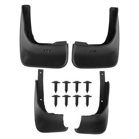 Unique Bargains 1 Set Front Rear Mudguards Mud Flap Protection Fender Fit for Toyota Corolla 2009-2012 with Screws Black