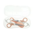thumbnail image 1 of Unique Bargains 1 Set Frosted Hair Cutting Scissors for Hair Styling Orange White, 1 of 7