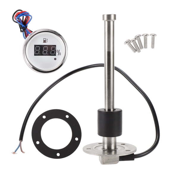Unique Bargains 1 Set Fuel Sending Unit and Gauge Kit 7.09" Length Boat Fuel Sending Unit Marine Fuel Sender Unit Silver Tone Black White Metal 240-33 Ohm