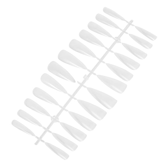Unique Bargains 1 Set Half Frosted Pointed H061-2 Nail Tips Clear