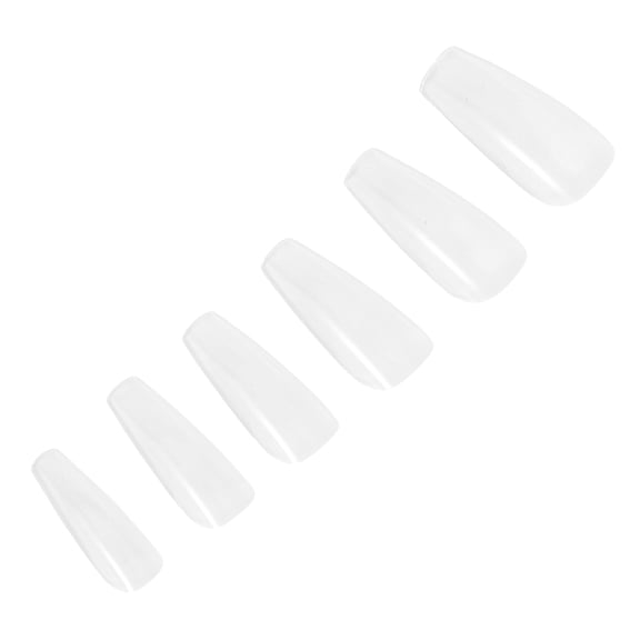 Unique Bargains 1 Set Half-frosted H133-1 Nail Tips Clear
