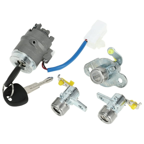 Unique Bargains 1 Set Ignition Lock Cylinder for Hyundai Accent High/Middle Grade 2006-2011 Ignition Switch Door Lock Cylinder No.819051E000/819201EA00 Metal