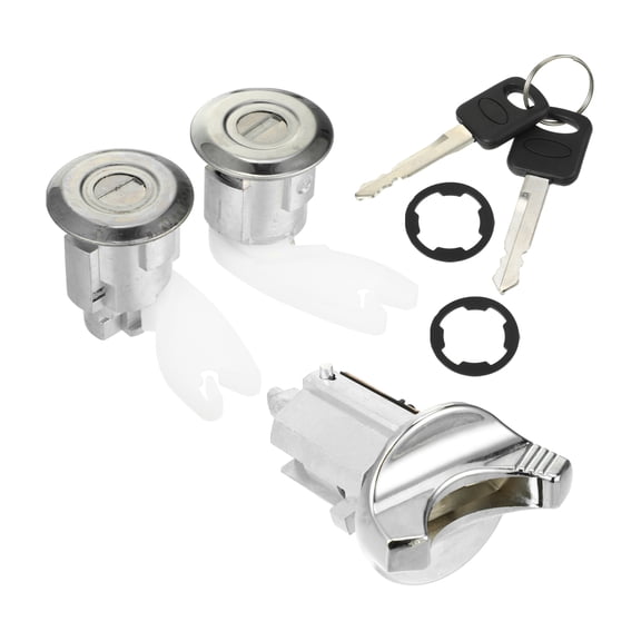 Unique Bargains 1 Set Ignition Switch Lock Cylinder for Ford Aerostar 1994 Pair Door Locks Cylinders with 2 Keys