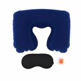 thumbnail image 1 of Unique Bargains 1 Set Inflatable Travel Pillow with Eye Mask Earplugs Comfortable Travel Neck Pillow Blue, 1 of 5