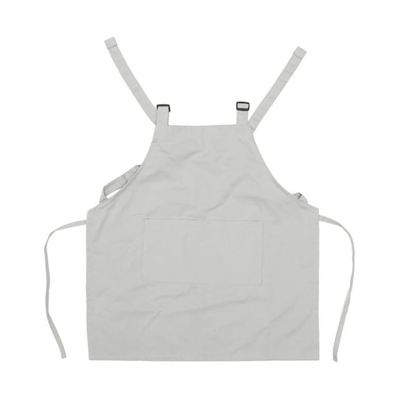 Unique Bargains 1 Set Kitchen Apron with Headband Cotton Apron for Cooking Baking Large Waterproof Aprons Gray