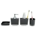 thumbnail image 1 of Unique Bargains 1 Set Lightweight Bathroom Accessories Set for Bathroom Vanities Black PS, 1 of 4