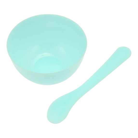 Unique Bargains 1 Set Lightweight Facial Mask Mixing Bowl with Stick 5.98" Length Blue