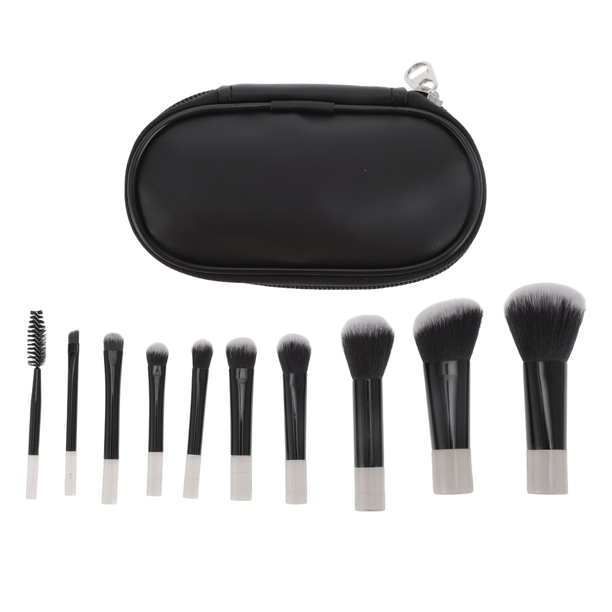 Unique Bargains 1 Set Lightweight Makeup Brush for Travel Black