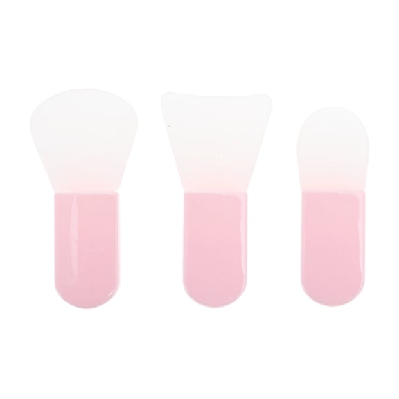 Unique Bargains 1 Set Lightweight Mini Facial Mask Brush Pink