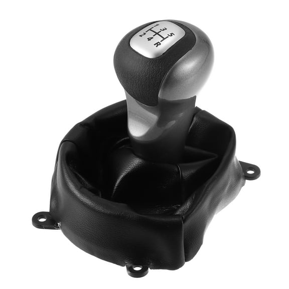 Unique Bargains 1 Set Manual Gear Shift Knob 5 Speed with Boot for Honda Civic 06-11 54102-SNA-A01 Silver Tone