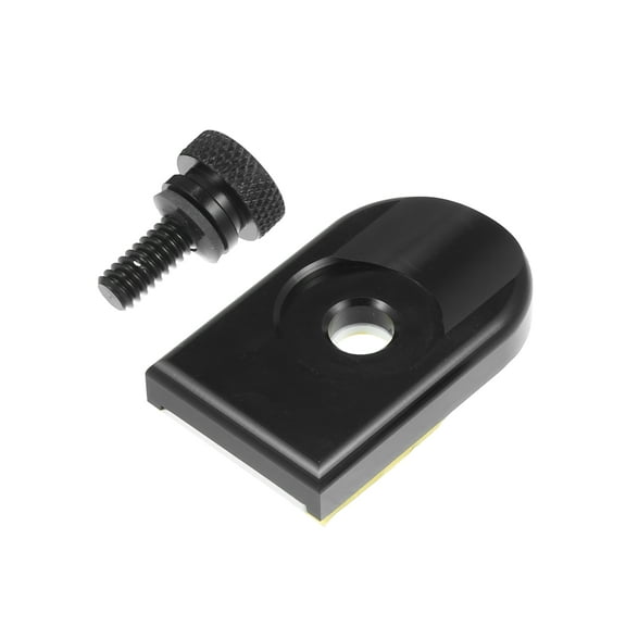 Unique Bargains 1 Set Motorcycle Rear Seat Bolt Screw with Cover for Harley Davidson Touring Sportster 1/4"-20 Black