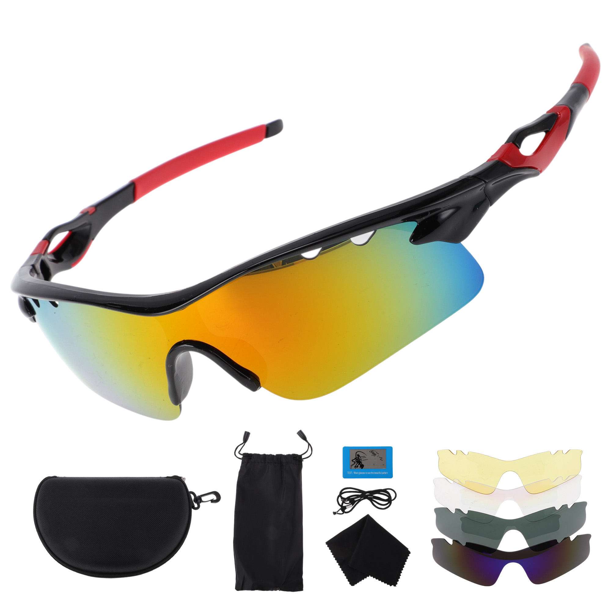 Unique Bargains 1 Set Motorcycle Riding Goggles PC Tri-acetel Cellulose Outdoor Sports Sunglasses for Motocross Dirt Bike ATV Purple Silver Tone Lens Red Black Frame