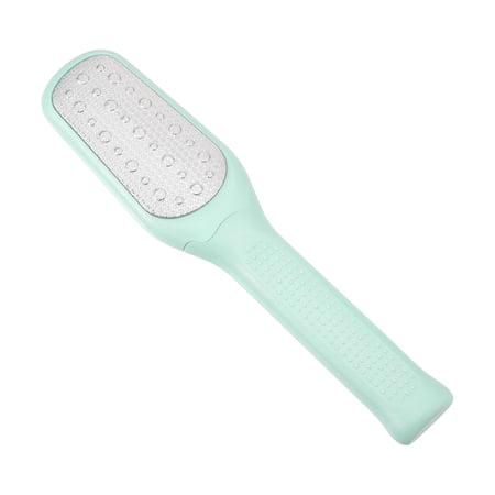 Unique Bargains 1 Set Multi Purpose 2 in 1 Foot File Removes Dead Skin ABS Stainless Steel Light Green