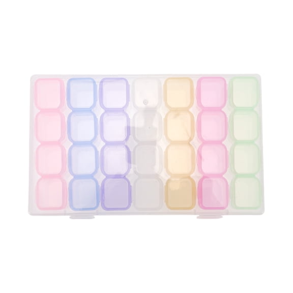 Unique Bargains 1 Set Nail Art Decoration Storage Box for DIY for Home for Nails Assorted Color